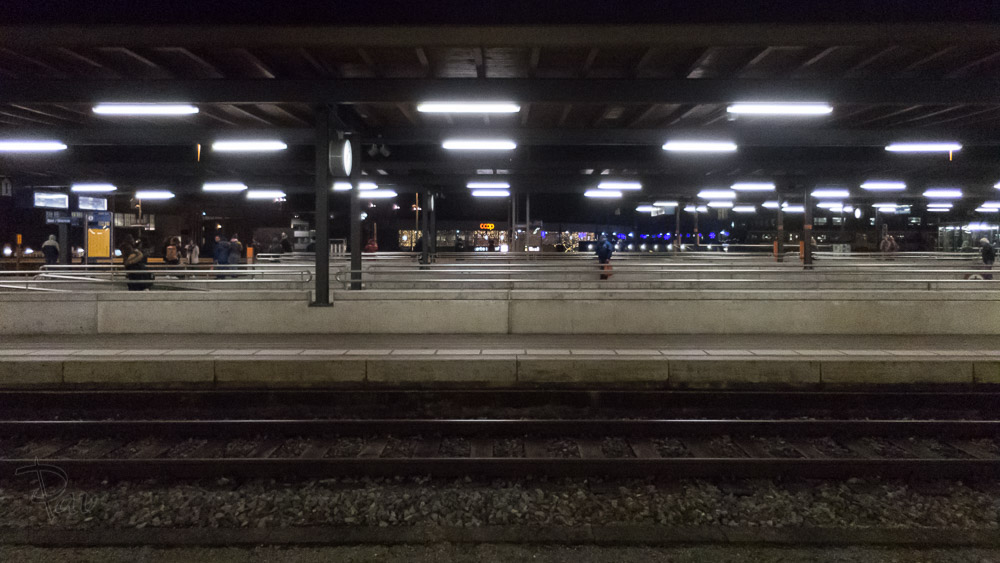 Gare de Bienne, le matin